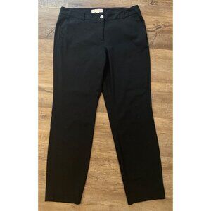 Michael Kors Womens Black Dress Pants Size 10 Slim Fit Staple Timeless Workwear